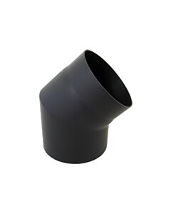 Arc Bertrams 05SB45-120 45°, en 2 parties, Ø 120 x 2 mm, fixe, sans porte, noir
