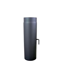 Tuyau d&#39;échappement Bertrams 07RL500-120DK 500 mm, Ø 120 x 2 mm, avec papillon des gaz, gris moulé