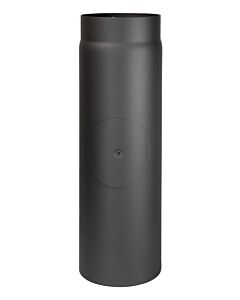 Tuyau d&#39;échappement Bertrams 07RL500-180T 500 mm, Ø 180 x 2 mm, avec porte, cylindrique, gris fonte