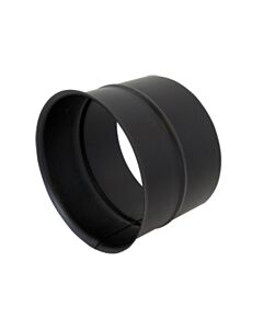 Bertrams ST-Pu wall lining 08WFE160 Ø 160 mm, single, 120 mm long, 2000 mm, powder-coated, black
