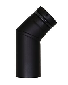 Bertrams Pelletino coude 10SB45-80G 45°, sans ouverture de nettoyage, 80 x 1930 mm, gris fonte