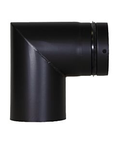 Bertrams Pelletino arc 10SB90-100M 90°, sans ouverture de nettoyage, 100 x 1930 mm, noir mat