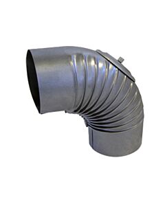 Arc Bertrams Fal 13BG90-60KV 90°, Ø 60 x 1930 mm, nervuré, avec verrouillage de commande