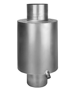 Bertrams Asde 15 exhaust silencer 16ASDE25-250 Ø 250 mm, with stainless steel damping 25 dB( A )