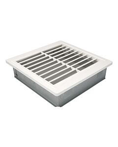 Bertrams ventilation grille 16LG2 200 x 200 mm, with Rahmen