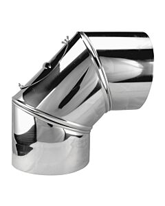 Bertrams VLE-Plus segment arch 19SBRV250 Ø 250 x 1930 ,8 mm, with cleaning cap, 3-part, stainless steel V4A