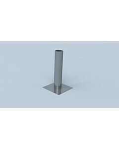 Extension de tête de cheminée Bertrams Ewr 21KV500-200- 2000 Ø 200 mm, simple paroi, 490 mm, sans extrémité d&#39;insertion, acier inoxydable V4A