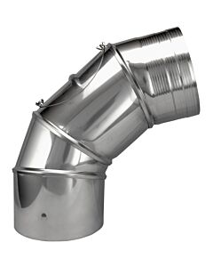 Bertrams Ewr Segmentbogen 21SBV90-140 0-90Grad verstellbar, mit RV, Ø 140 mm, 4-tlg.