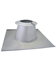 Bertrams Dw roof sealing flange 22DE15VA600VA 1930 -15 degrees, with rain collar, Ø 600 mm