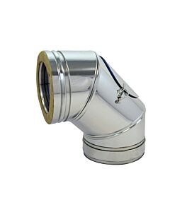 Bertrams Dw segment bend 22SB90-400 400 mm, 90°, with cleaning closure VD