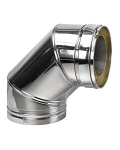 Bertrams segment bend 22SBO90-130 Ø 130 mm, 90 degrees, without cleaning closure