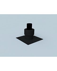 Bertrams Polyline EW outlet closure 40FMA60S DN 60, with rear ventilation, black
