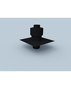 Bertrams Polyline EW Mündungsanschluss 40MAF60P PE, DN 60, mit Hinterlüftung, schwarz