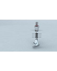 Bertrams Polyline EW kit standard 2 40STB60-2 DN 60, installation sur arbre, bouche VA