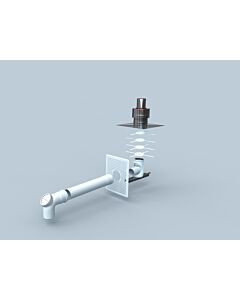 Bertrams Polyline EW kit standard 4 40STBF60-4 DN 60, installation sur arbre, avec pièce de raccordement