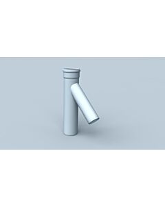 Bertrams Polyline EW cascade T-piece 40TS45-160-80 Ø 160, avec raccordement chaudière Ø 80, 45 degrés