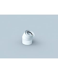 Bertrams Polyline LAS bend 41BG45-A60 angle 45°, DN 60/100, outside, white