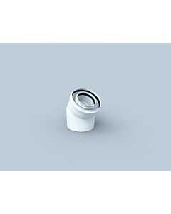 Bertrams Polyline LAS Bogen 41BG15-60 15°, DN 60/100, innen, weiß