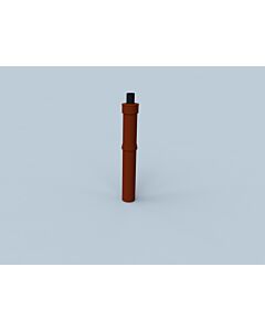 Fixation de toit Bertrams Polyline LAS 41DAK400-80T DN 80 /125, terre cuite, 400 mm au-dessus du toit