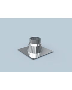 Bertrams Polyline LAS flat roof flange 41FL15-80VA DN 80 / 125, 1930 -15 °, stainless steel
