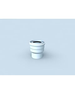 Raccord de chaudière Bertrams Polyline LAS 41KA80-110, prise de chaudière 80/125, système d&#39;échappement 110/160, blanc
