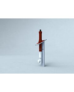 Bertrams Polyline LAS basic package roof heating unit 41KPDHZ60T pitched roof 25-45 °, DN 60/100, terracotta