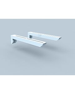 Bertrams Polyline LAS support mural 41K350 distance murale jusqu&#39;à 350 mm, pour DN 80 /125, blanc