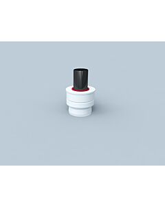 Élément buccal Bertrams Polyline LAS 41MEL-A80 DN 80 /125, avec alimentation en air extérieur, blanc