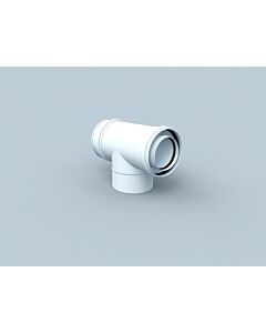 Bertrams Polyline LAS révision coude 41RB87-80 87 °, intérieur, blanc , DN 80 / 125