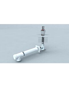 Bertrams Polyline LAS kit standard 2 41STB80-2 DN 80 / 125, DN 80 arbre, embouchure VA