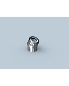 Bertrams Polyline LAS Bogen 42BG30-A60 Winkel 30°, DN 60/100, außen, Edelstahl