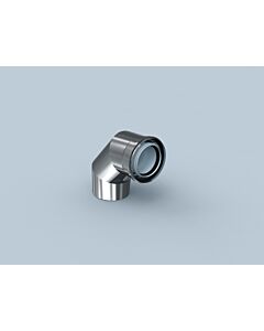 Bertrams Polyline LAS Bogen 42BG87-80 DN 80/125, 87°, innen, Edelstahl
