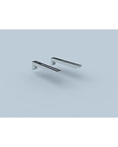 Bertrams Polyline LAS wall bracket 42K50-80 DN 80 /125, wall distance up to 50 mm, stainless steel