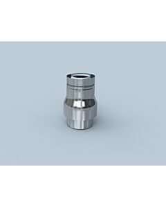 Bertrams Polyline LAS Rohr 42RLL-A60 DN 60/100, mit Zuluft außen, Edelstahl