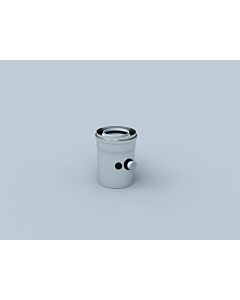 Bertrams Polyline LAS measuring element 42RLM60 DN 60/100, internal, with two measuring openings, stainless steel