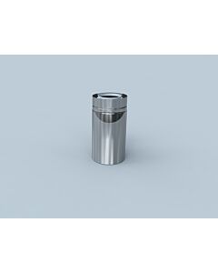 Bertrams Polyline LAS pipe 42RL250-A80 250 mm, DN 80 /125, outside, stainless steel