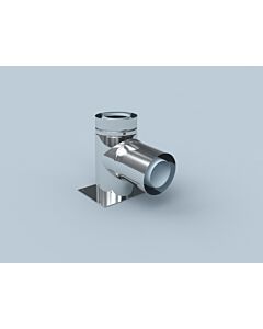 Bertrams Polyline LAS Pièce en T 42TSK87-A110 87°, extérieur, acier inoxydable, DN 110/160