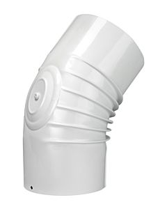 Bertrams ALU-Pu Bogen 04BG45-130KV 45°, Ø 130 mm, gerippt, mit Kontrollverschluss