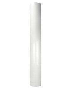 Tuyau d&#39;échappement Bertrams ALU-Pu 04RL1000-110 1000 mm, Ø 110 mm, blanc -revêtu par poudre