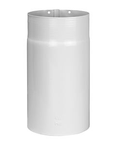 Tuyau d&#39;échappement Bertrams ALU-Pu 04RL250-90 250 mm, Ø 90 mm, blanc -revêtu par poudre