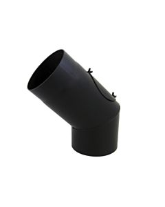 Arc Bertrams 05SB45-150T 150 x 2 mm, 45 degrés, 2 parties, fixe, avec porte, noir