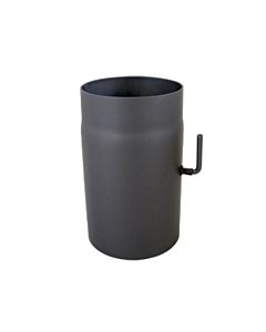 Bertrams Abgasrohr 07RL250-130DK 250 mm, Ø 130 x 2 mm, mit Drosselklappe, gussgrau