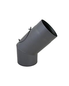 Bertrams Bogen 07SB45-180T 180 x 2 mm, 45 degrees, 2-part, fixed, with door, cast grey