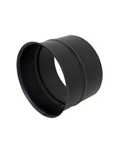 Bertrams ST-Pu Wandfutter 08WFE225 Ø 225 mm, einfach, 120 mm lang, 1 mm, pulverbeschichtet, schwarz