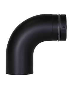 Bertrams Pelletino bend 10BG90-100S 100 x 1930 ,6 mm, black, 90°, without cleaning opening, smooth