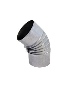 Bertrams Fal bend 13BG45-100 45°, Ø 100 x 1930 ,6 mm, ribbed, without control closure