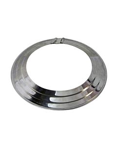 Bertrams aluminum rosette 14RO90-110 Ø 90-110 mm, adjustable, with clip, stainless steel