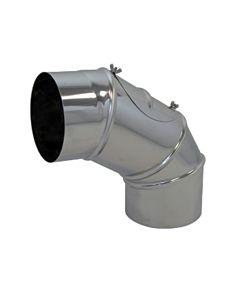 Bertrams VLE-Plus segment bend 19SBV150RV Ø 150mmx0.6mm, with cleaning lock, 4 parts, stainless steel V4A