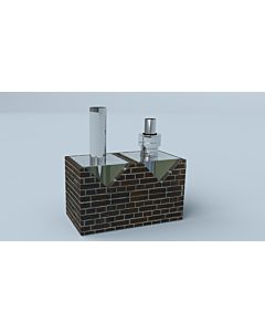Bertrams Ewr chimney head extension 21KV500-180-2 Ø 180 mm, single-walled, 500 mm, round spigot end, stainless steel V4A