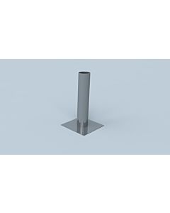 Bertrams Ewr Kaminkopfverlängerung 21KV500-150-1 Ø 150 mm, einwandig, 490 mm, ohne Einsteckende, Edelstahl V4A